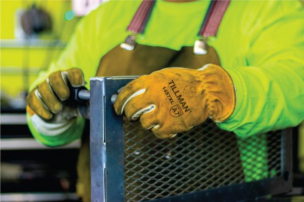 Tillman 1457 Top Grain/Split Cowhide Back A7 Cut Resistant Drivers Gloves