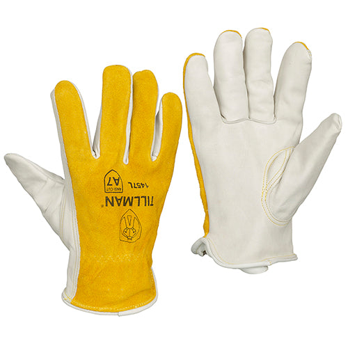 Tillman 1457 Top Grain/Split Cowhide Back A7 Cut Resistant Drivers Gloves