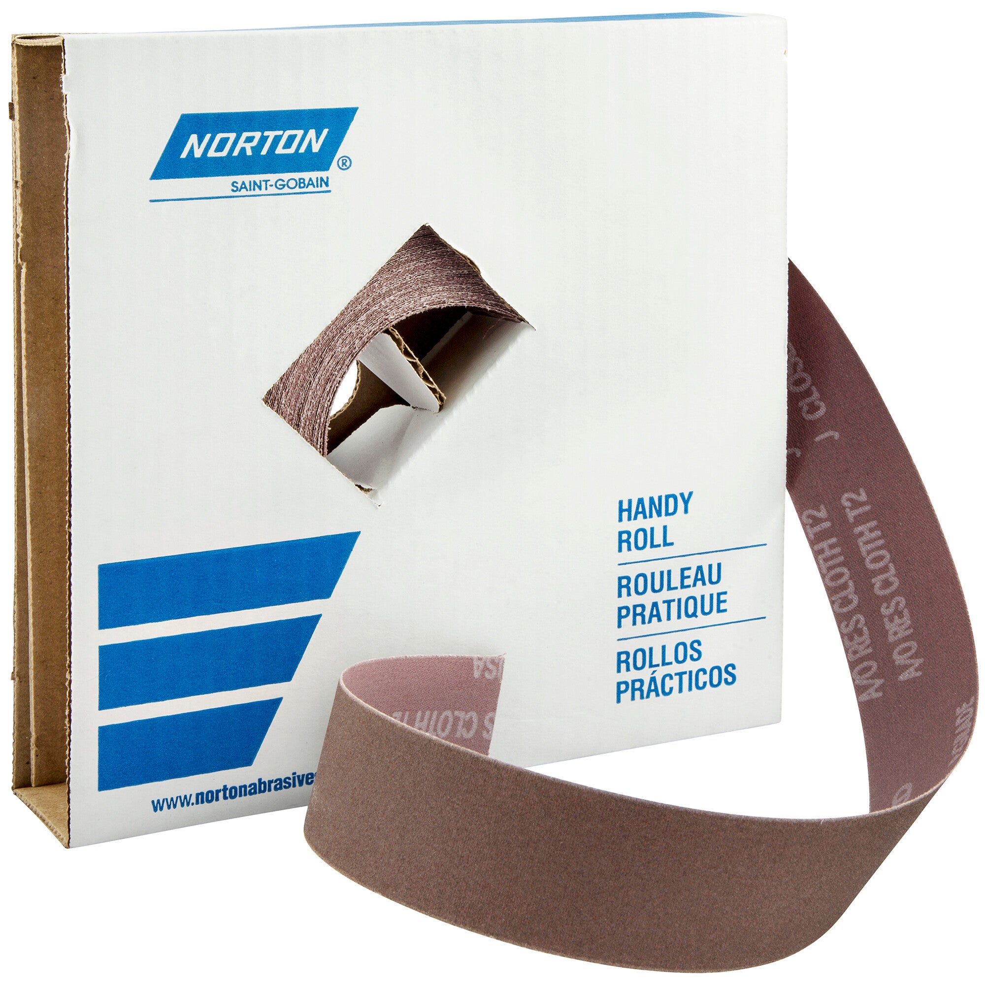 Norton 1-1/2 In. x 50 Yd. Metalite Cloth Roll P280 Grit K225 AO