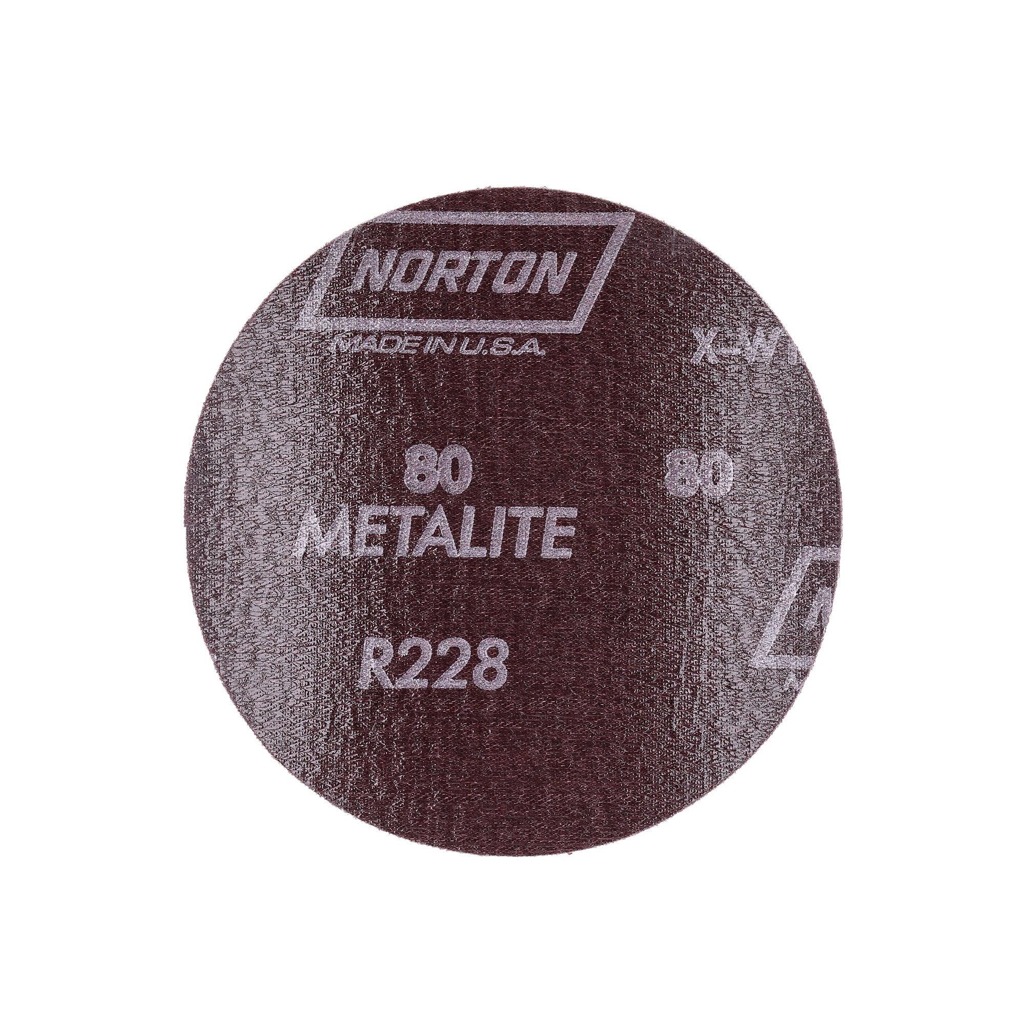Norton 5 In. Metalite Cloth PSA Disc 80 Grit R228 AO