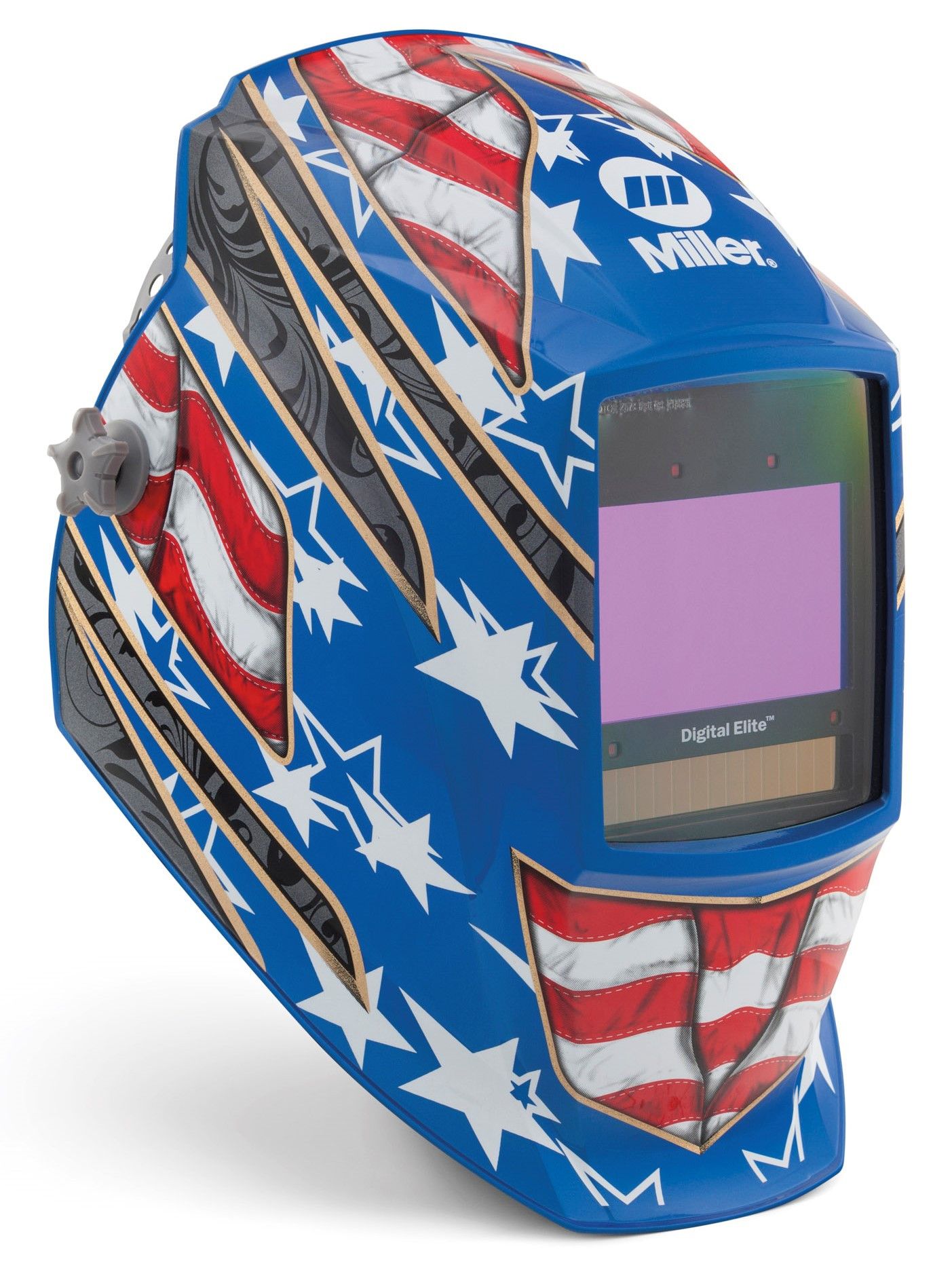 Miller 264852 Stars and Stripes Digital Elite Welding Helmet left