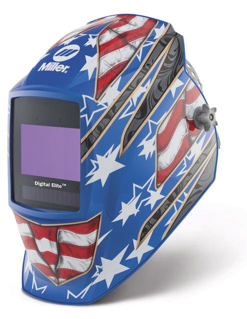 Miller 264852 Stars and Stripes Digital Elite Welding Helmet right