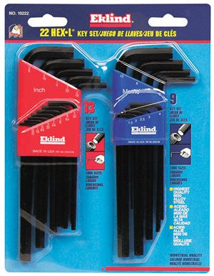 eklind-tool-10222-22-pc.-hex-lâ®-combo-set-inch-&-metric-sizes|22-piece--long-l-wrench-hex-key-set-inch-&-metric