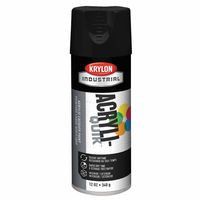 krylon-k01613a00-interior/exterior-industrial-maintenance-paints,-12oz-aerosol,-semi-flat-black