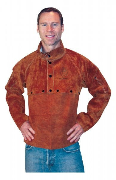 TILLMAN 3814 14" IMP DK BRWN LEATHER BIB