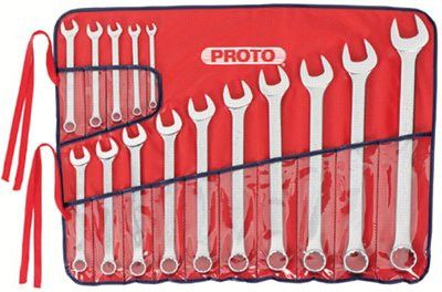 proto-j1200f-t500-torqueplus-12-point-combination-wrench-sets,-15-piece,-inch,-flat-handle,-polish