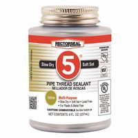 rectorseal-25551-no.-5-pipe-thread-sealants,-1/2-pint-can,-yellow
