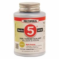rectorseal-25631-no.-5-pipe-thread-sealants,-1/4-pint-can,-yellow