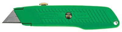 stanley-10-179-interlock-high-viz-retractable-utility-knives,-5-7/8",-steel-blade,-plastic,-grn