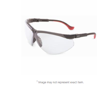 Uvex 763-S3300HS Genesis XC Eyewear, Clear Lens, HydroShield Anti-Fog, Black Frame (10 pack)