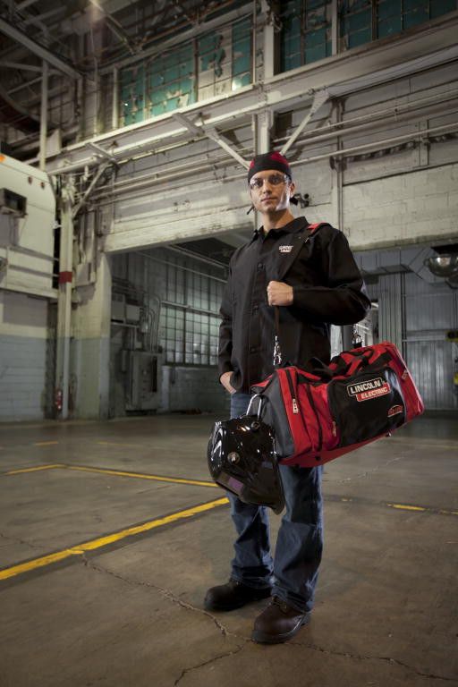 Lincoln K3105 Traditional Welding Gear Ready-Pak on worker
