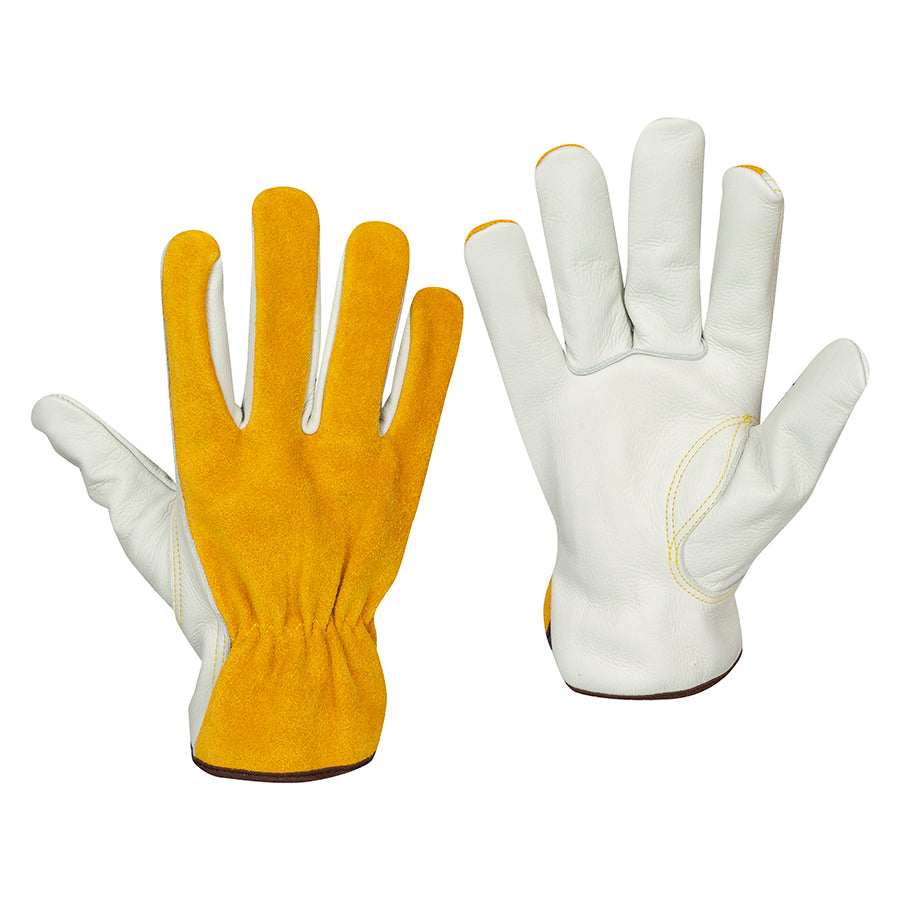 Tillman 1417 Top Grain Leather Palm & Split Leather Back Cowhide Drivers Gloves