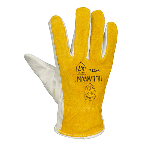 Tillman 1457 Top Grain/Split Cowhide Back A7 Cut Resistant Drivers Gloves