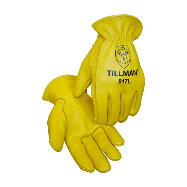 Tillman 817 Premium Top Grain Elkskin Driver Glove, Heavyweight w/ Cotton-Lined Back