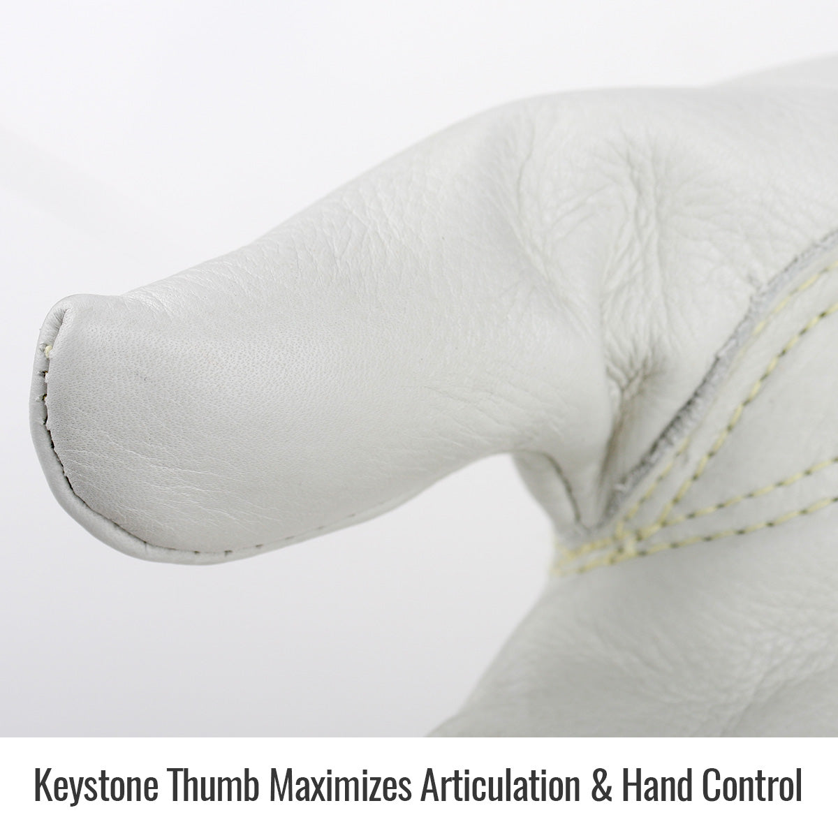 Revco 87K Grain Cowhide Palm Drivers Glove with Split Cowhide Back, Kevlar® Stitched keystone thumb