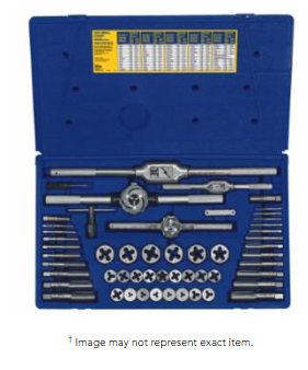 Irwin Hanson 26394 53-pc Metric Tap & Hex Die Set