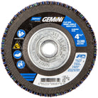 Norton 4-1/2 x 5/8 - 11 In. Gemini Fiberglass HD Flat Flap Disc T27 P80 Grit R766 ZA