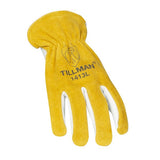 Tillman 1413 Top Grain palm with split Cowhide Back Drivers Glove back, angled