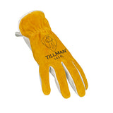 Tillman 1414 Top Grain/Split Cowhide Drivers Gloves back, angled