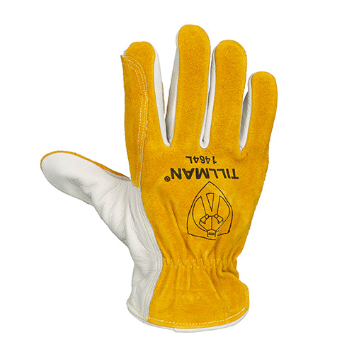 Tillman 1464 Double Palm Top Grain/Split Cowhide Drivers Gloves back