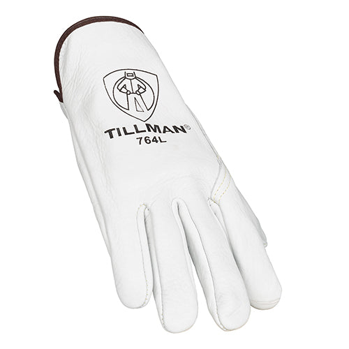 Tillman 764 Heavy Duty Top Grain Cowhide Driver Gloves back angled