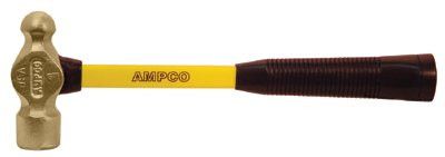 ampco-safety-tools-h-3fg-1.5#-ball-peen-hammer-with-fiberglass-handle