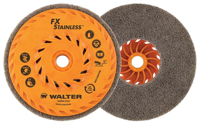 Walter 07X502 5" x 5/8-11" Spin-On FX™ Stainless Cup Wheel