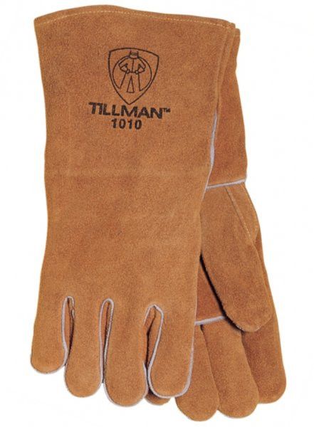 Tillman 1010 Brown Select Shoulder Split Cowhide Stick Welding Gloves (1 Pair)