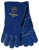 Tillman 1018 Blue Slightly Select Shoulder Split Cowhide Stick Welding Gloves (1 Pair)
