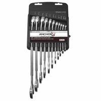 Anchor Brand 04-814 15 Piece Combination Wrench Sets, 12 Points, SAE (1 Set)
