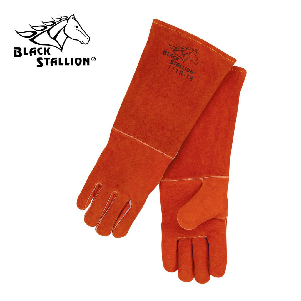 Revco 111R-18 Black Stallion® Cowhide 18" Stick Welding Gloves