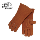 Revco 115 Brown Split Cowhide Stick Glove with Palm Guard (1 Pair)