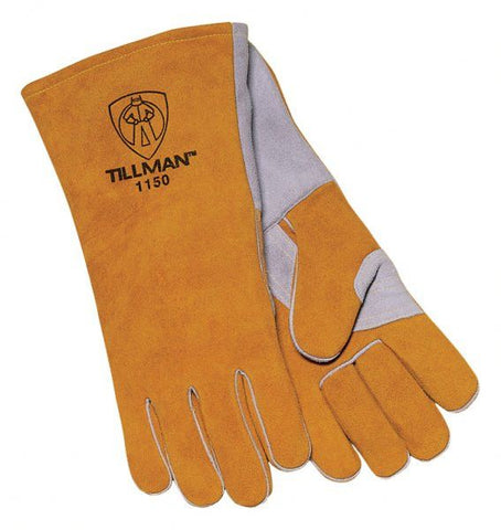 Tillman 1150 Brown Premium Side Split Cowhide Stick Welding Gloves (1 Pair)