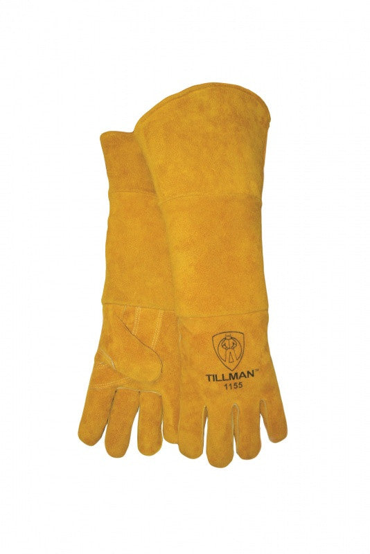 Tillman 1155 Large 20" Brown Premium Padded Welding Gloves (1 Pair)