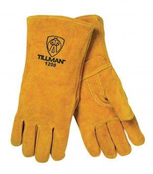 Tillman 1200RHO Brown Premium Side Split Cowhide Stick Welding Gloves (Right Hand ONLY)