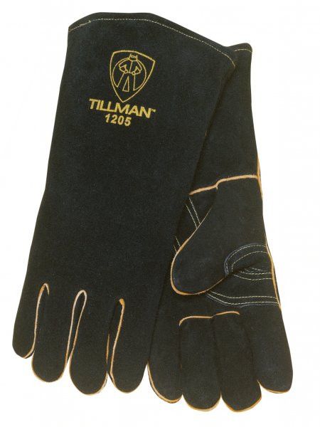 Tillman 1205 Premium Black Side Split Cowhide Stick Welding Gloves (1 Pair)