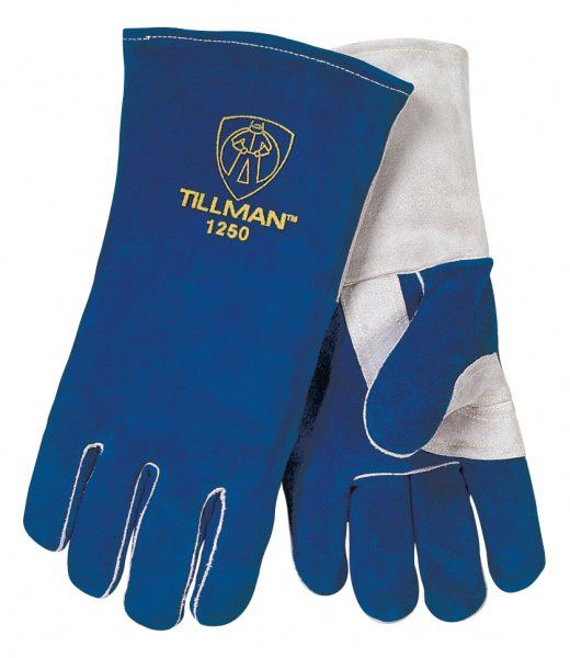 Tillman 1250 Premium Blue Side Split Cowhide Stick Welding Gloves (1 Pair)