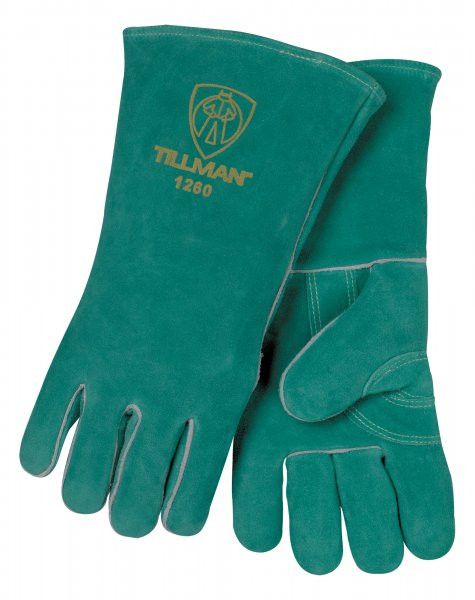 Tillman 1260 Premium Green Side Split Cowhide Stick Welding Gloves (1 Pair)