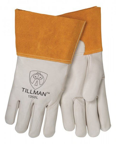 Tillman 1350 4" Cuff Heavy Duty Top Grain Cowhide MIG  Welding Gloves (1 Pair)