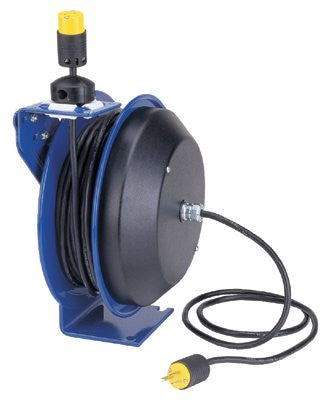 coxreels-pc13-5012-a-pc13-series-power-cord-reels,-12/3-awg,-20-a,-50-ft,-single-industrial-plug