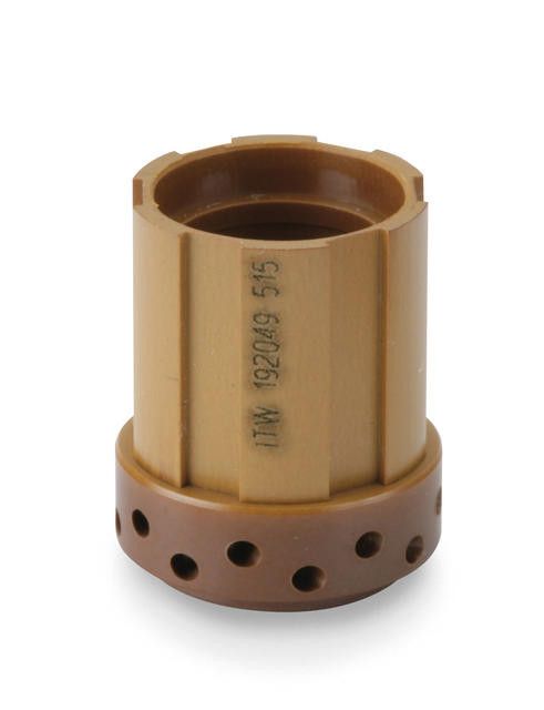 Miller 272412 Twin Lock Brass Power/Gas Female Receptacle With Ring