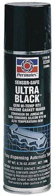 Permatex 82080 Ultra Series RTV Silicone Gasket Maker, 8.75 oz Automatic Tube, Black (6 Tubes)