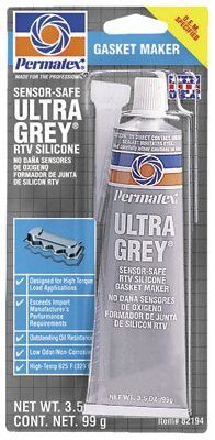 Permatex 82194 Ultra Series RTV Silicone Gasket Maker, 3.5 oz Tube, Grey (1 Tube)