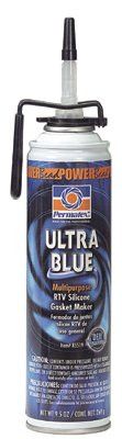 Permatex 85519 Ultra Series RTV Silicone Gasket Maker, 9.5 oz PowerBead Can, Blue (6 Cans)