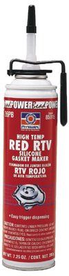 Permatex 85915 High-Temp Red RTV Silicone Gasket, 7.25 oz PowerBead Can, Red (6 Cans)
