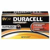 Duracell MN1604BKD 9V DuraLock Power Preserve CopperTop Alkaline Batteries - 12 per Box (1 Pack)