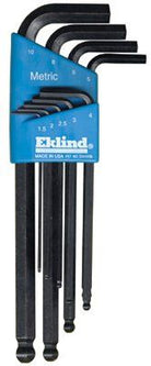 eklind-tool-13609-ball-hex-l-key-set,-9-piece,-long-series,-metric,-black-oxide