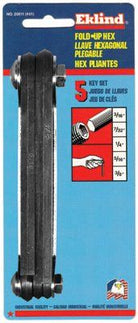 eklind-tool-20511-#51-3/16-3/8-size-fold-up-hex-key-set