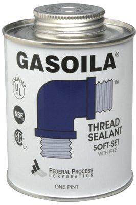 Gasoila Chemicals SS08 Blue/Green Soft-Set Thread Sealants -1/2 Pint Brush Top Can (1 Can)