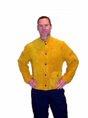 Lincoln K3317 Traditional Khaki FR Cloth Welding Jacket (Medium to 3XL)